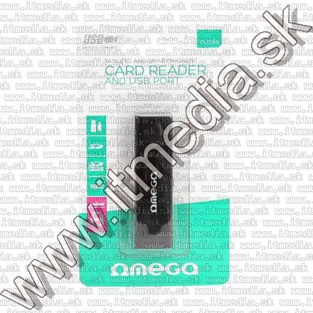 Image of Omega microUSB Memory Card Reader + OTG adapter (41808) (IT9758)